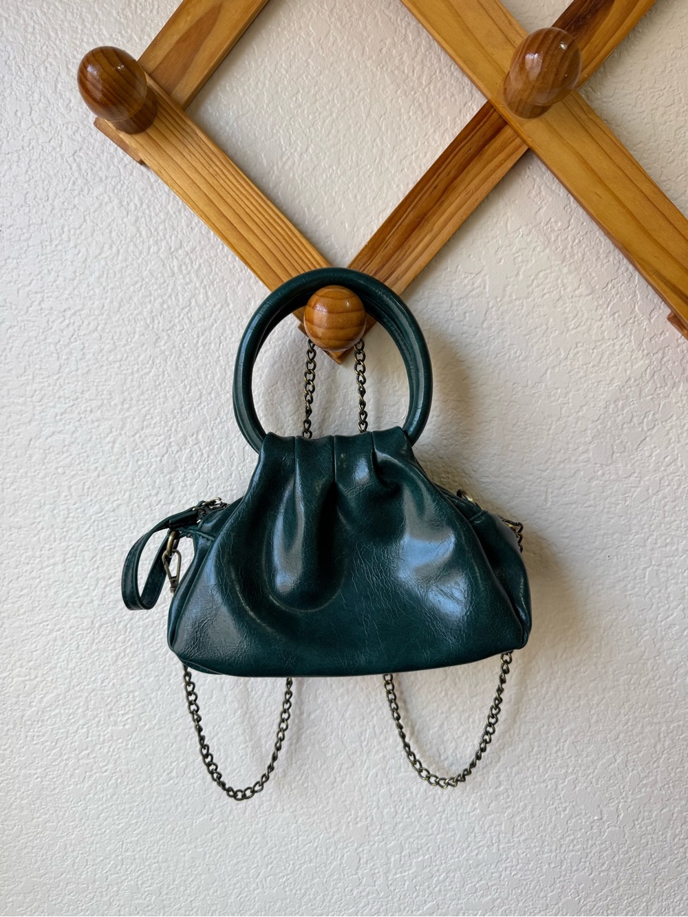 New Anthropologie Sela Ring-Handled Crossbody Bag